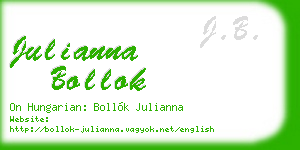 julianna bollok business card